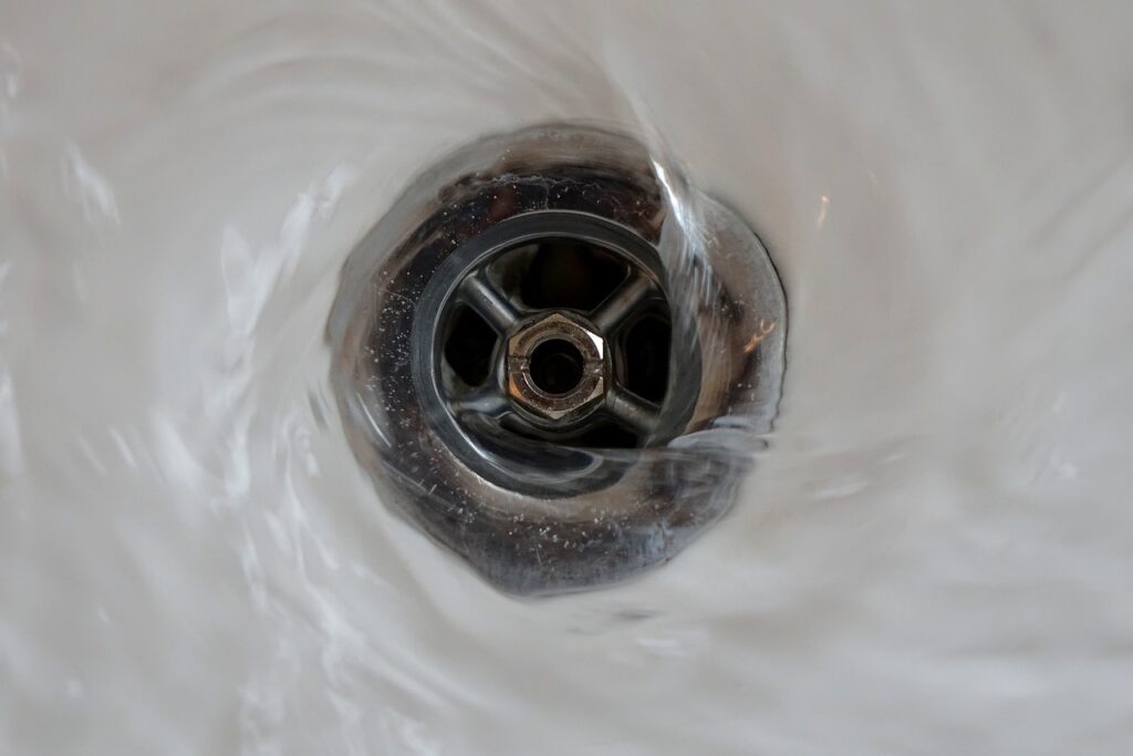 clogged drain and toilet